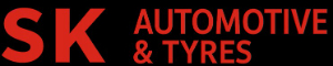 S K AUTOMOTIVE & TYRES logo